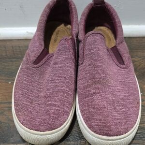 Maroon Slip-On Sneakers